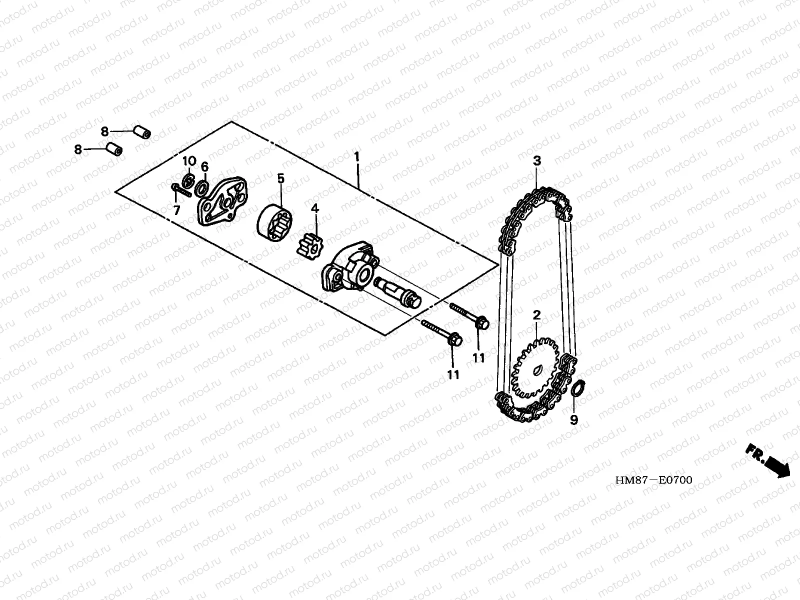 E-7 OIL PUMP