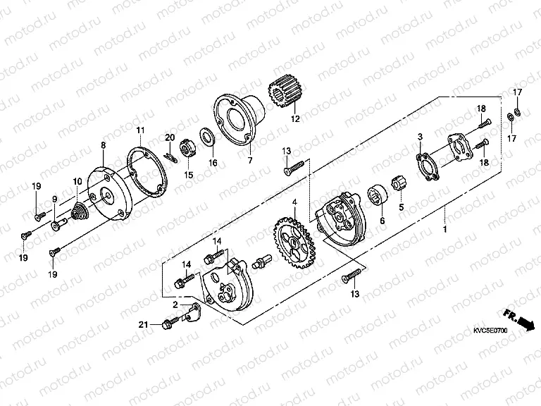 E-7 OIL PUMP (GLH1251SH / 2SH / 3SH)