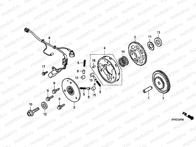 E-7 PULSE GENERATOR / STARTINGCLUTCH