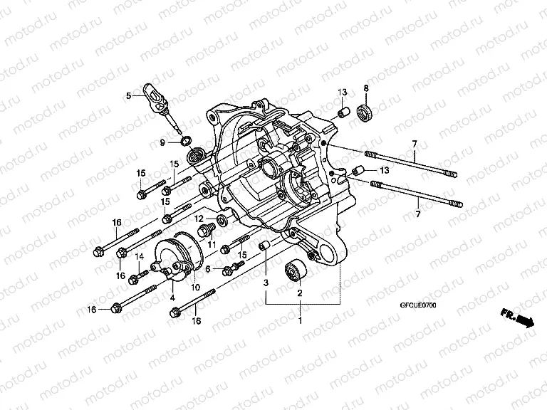 E-7 RIGHT CRANKSHAFT