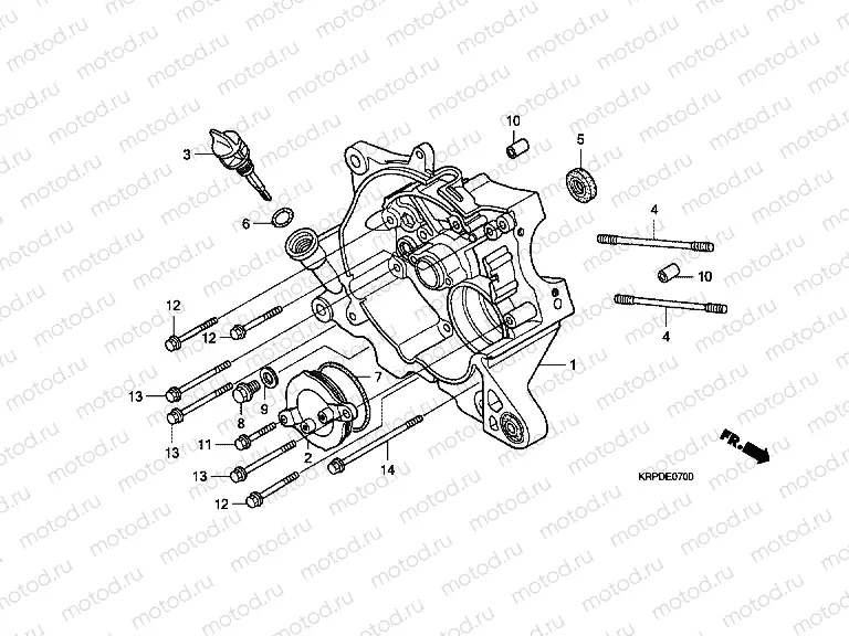 E-7 RIGHT CRANKSHAFT