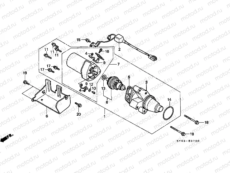 E-7 STARTER ENGINE