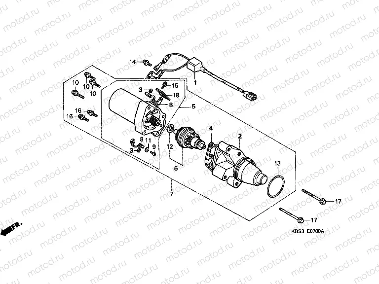 E-7 STARTER ENGINE