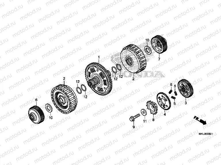 E-8-1 CLUTCH (NC750XD)