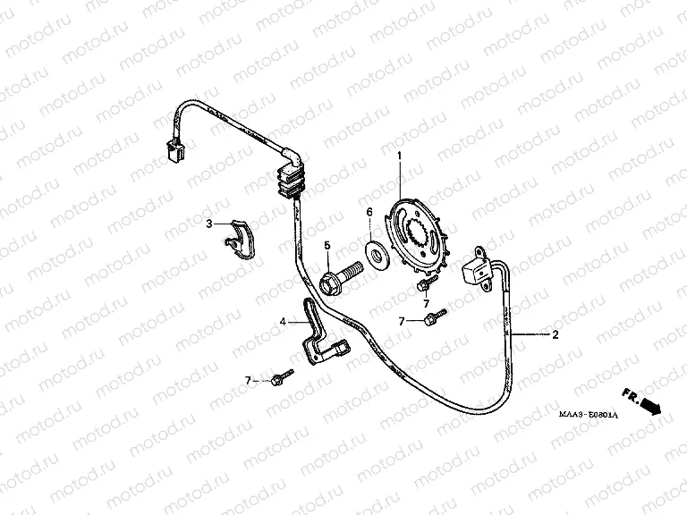 E-8-1 IGNITION DISTRIBUTOR GENERATOR (VT1100CV / CW / C2V / C2W)