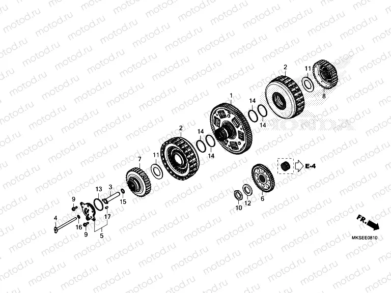 E-8-10 CLUTCH