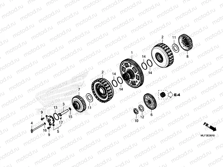 E-8-10 CLUTCH