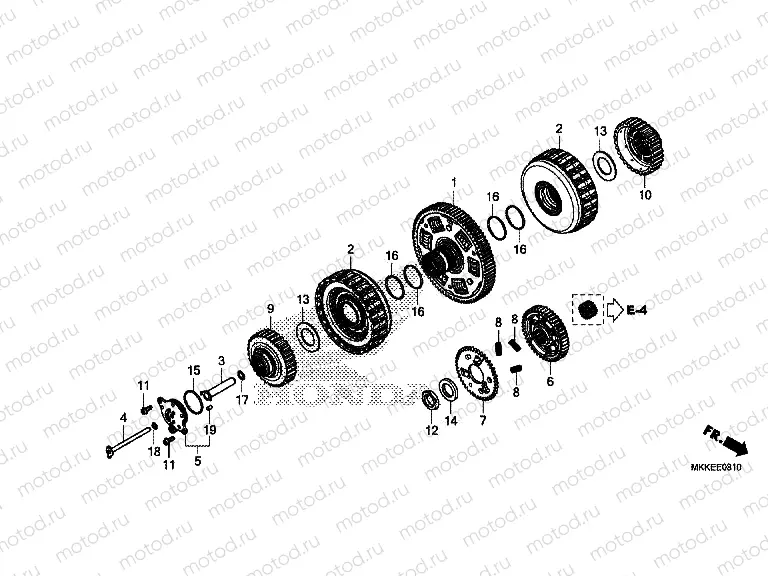 E-8-10 CLUTCH (CRF1000D/D2/DL/DL2)