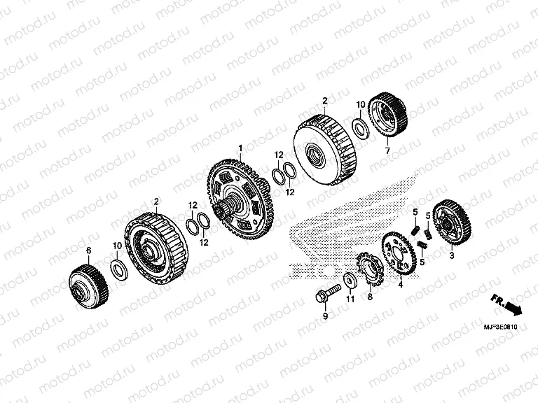 E-8-10 CLUTCH (CTX700D)