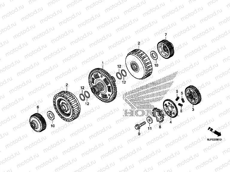 E-8-10 CLUTCH (CTX700ND)