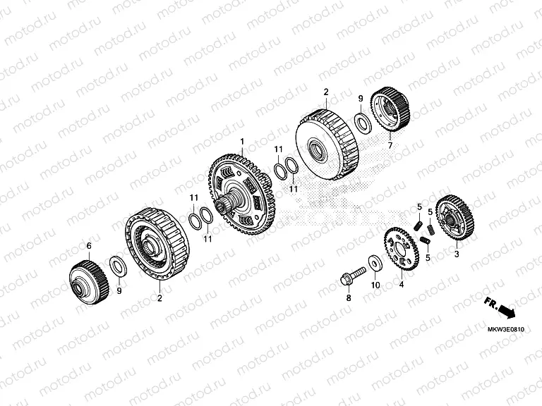 E-8-10 CLUTCH (NC750XD)