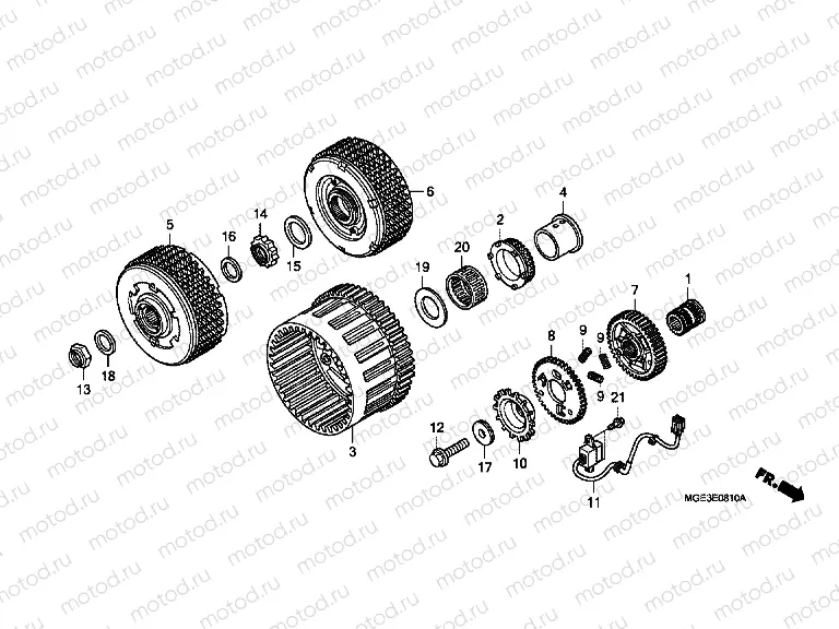 E-8-10 CLUTCH (VFR1200FD) buy cheap online