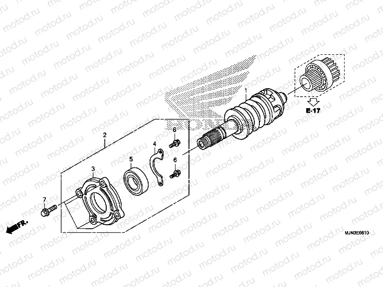 E-8-10 PRIMARY SHAFT