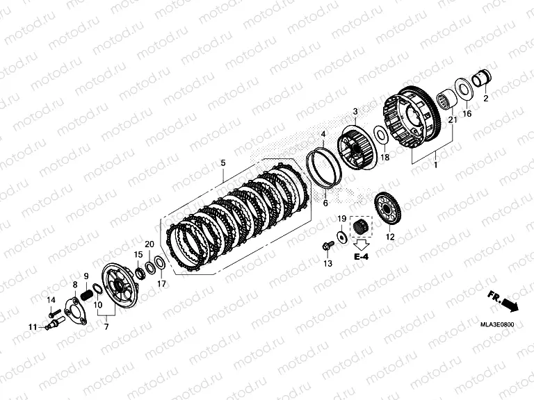 E-8 CLUTCH (CMX1100A/A2)