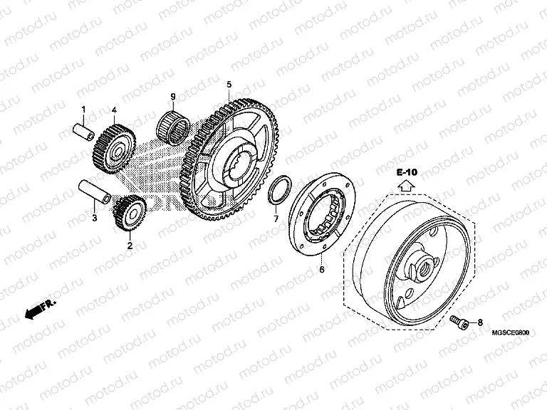 E-8 CLUTCH COUPLING START