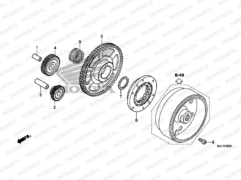 E-8 CLUTCH COUPLING START