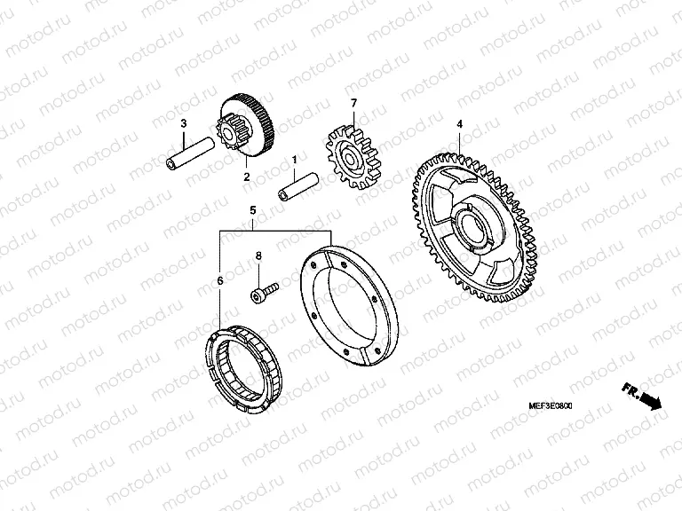 E-8 CLUTCH COUPLING START