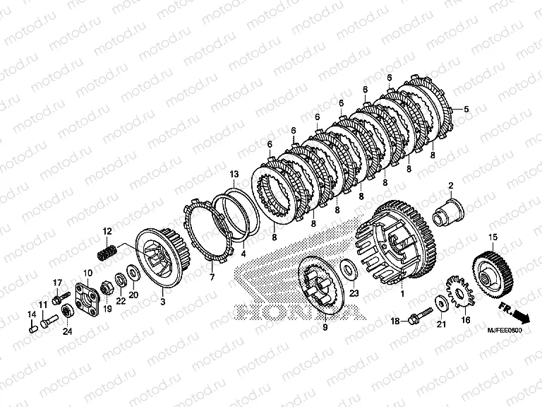 E-8 CLUTCH (CTX700N / NA)