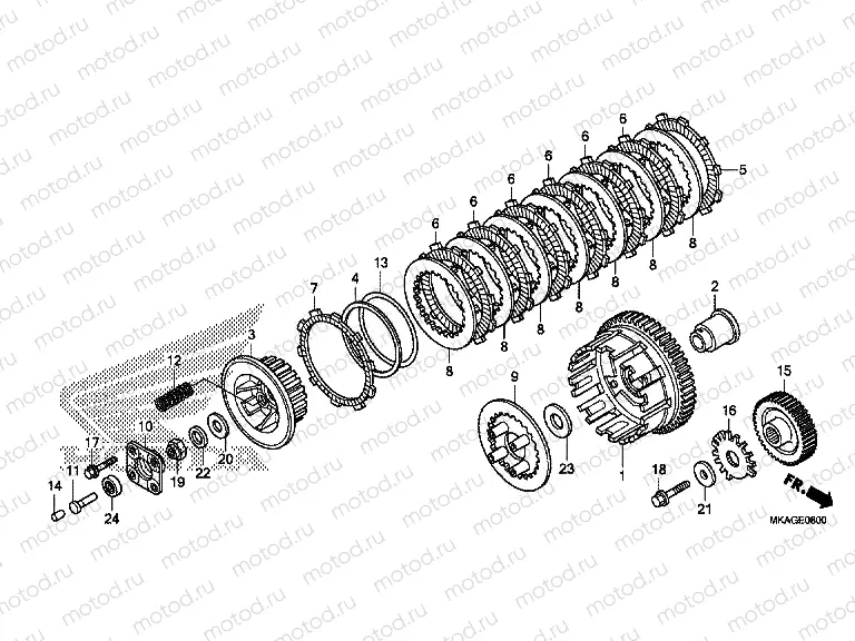 E-8 CLUTCH (NC750S / SA)