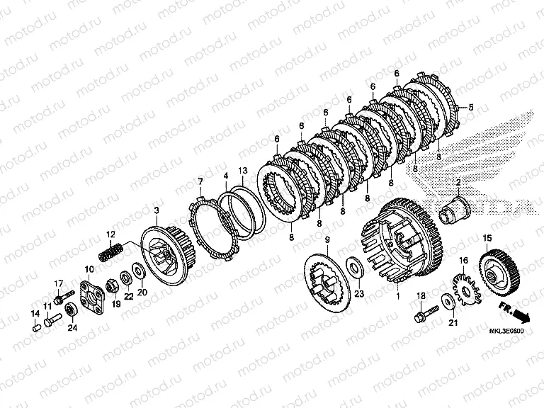 E-8 CLUTCH (NC750XA)