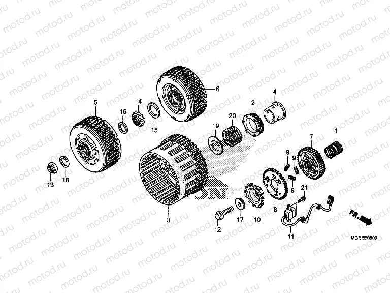 E-8 CLUTCH (VFR1200FD)