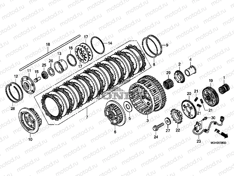 E-8 CLUTCH (VFR1200X)
