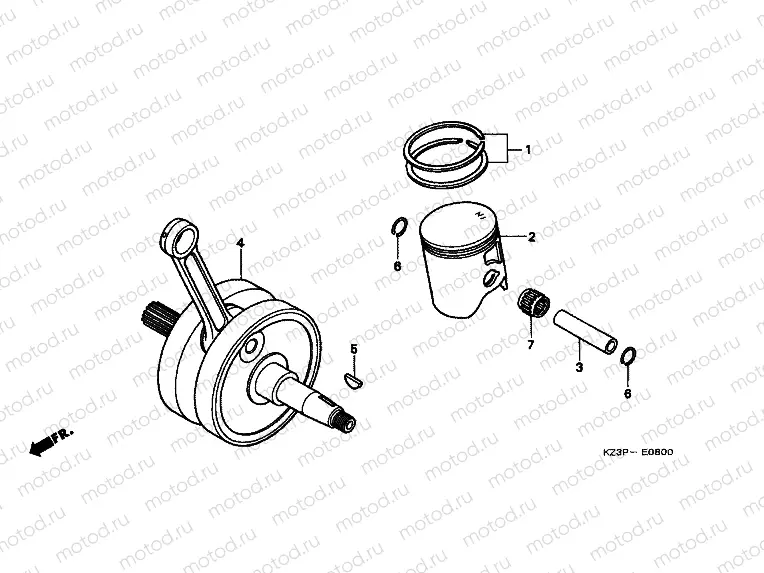 E-8 CRANKSHAFT