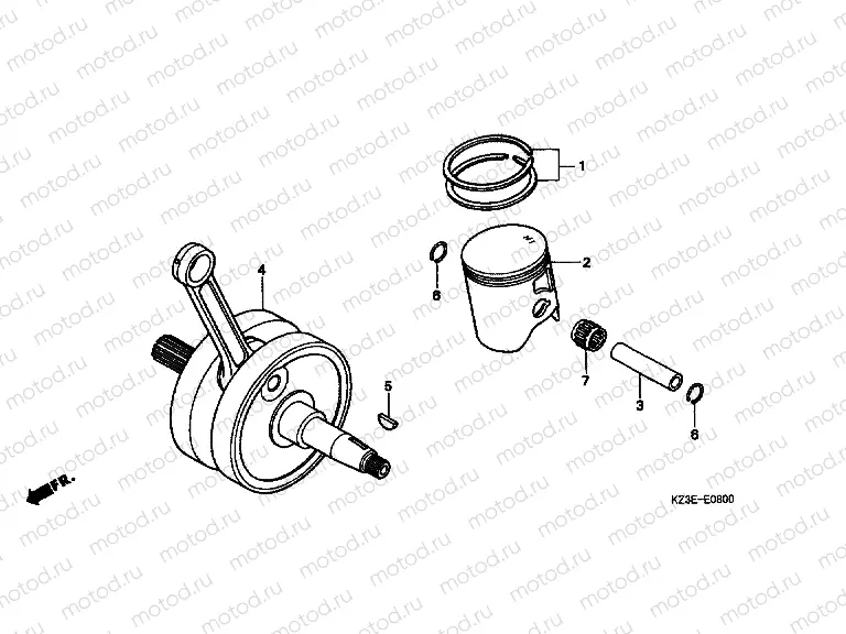 E-8 CRANKSHAFT