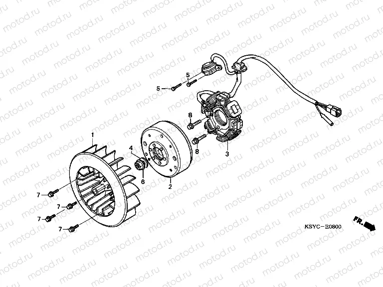 E-8 GENERATOR (SC1255,6,8)