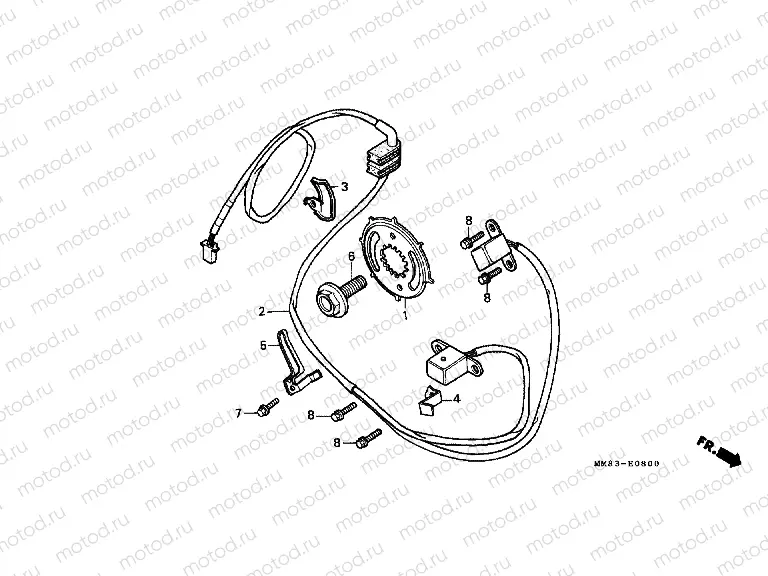 E-8 IGNITION DISTRIBUTOR GENERATOR