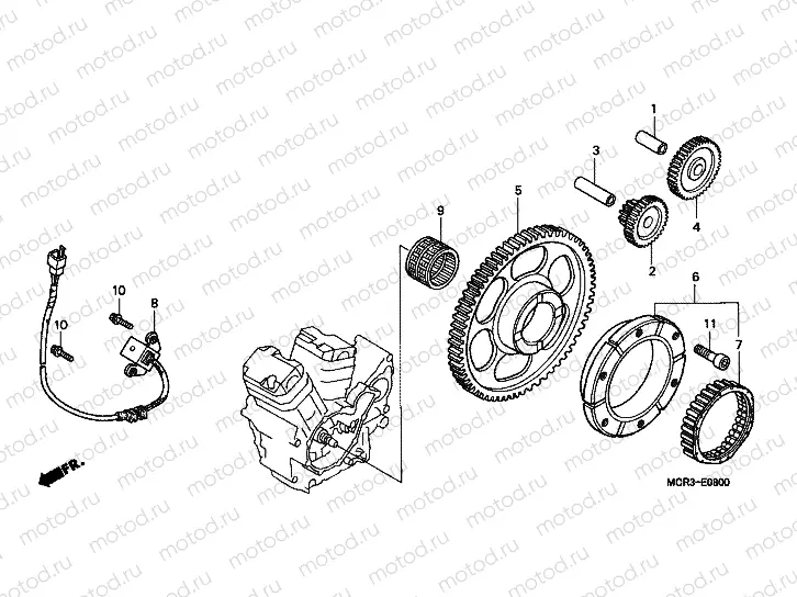 E-8 IGNITION DISTRIBUTOR GENERATOR