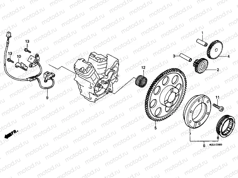 E-8 IGNITION DISTRIBUTOR GENERATOR