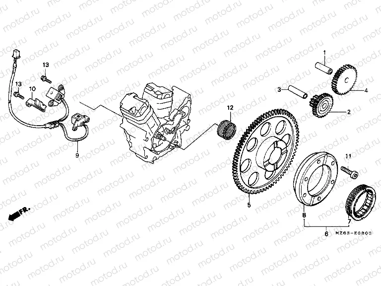 E-8 IGNITION DISTRIBUTOR GENERATOR