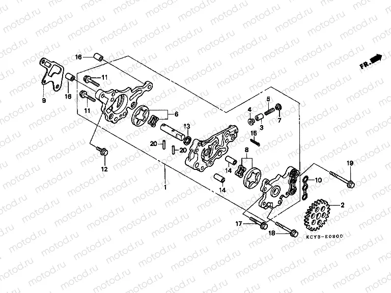 E-8 OIL PUMP
