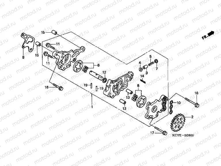 E-8 OIL PUMP