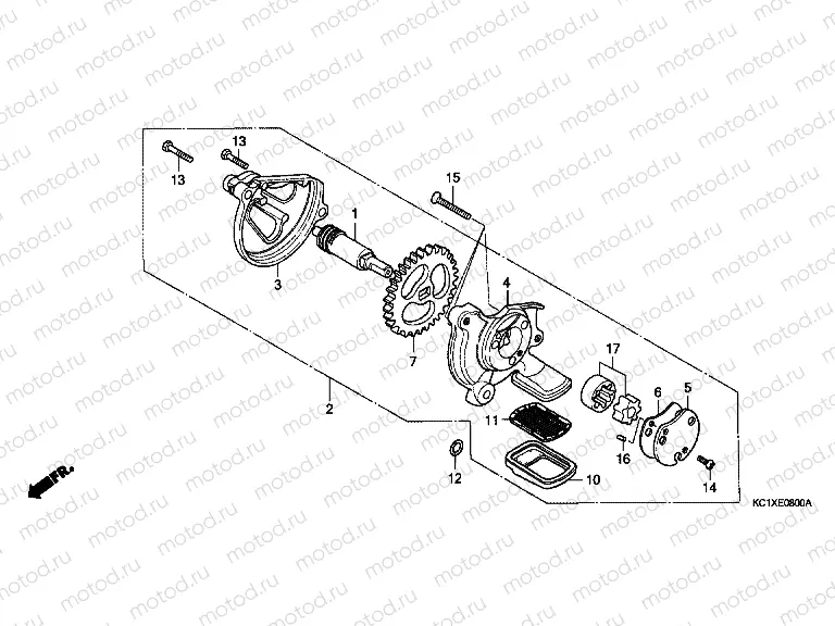 E-8 OIL PUMP