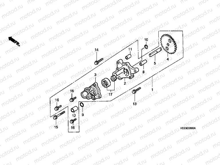E-8 OIL PUMP