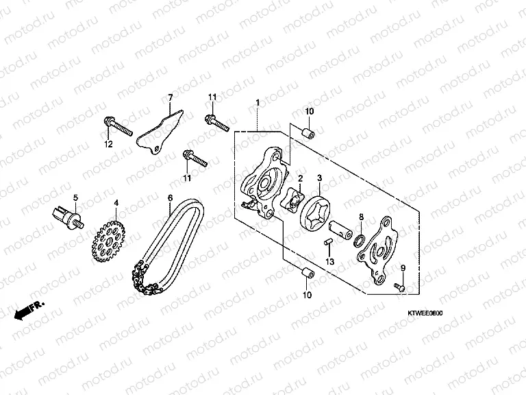 E-8 OIL PUMP