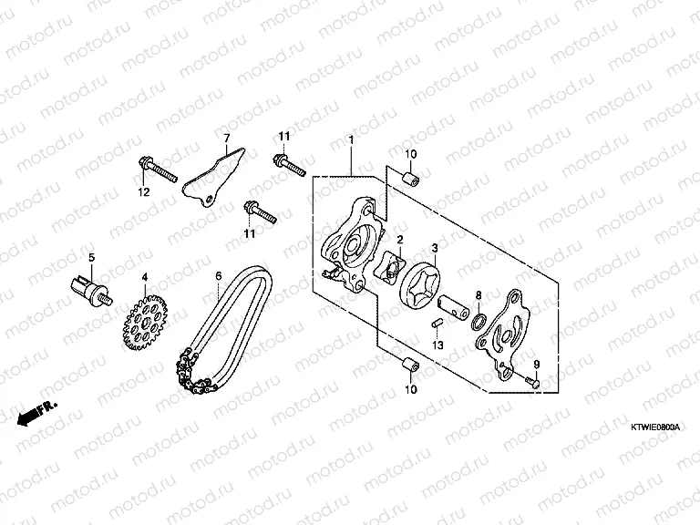 E-8 OIL PUMP