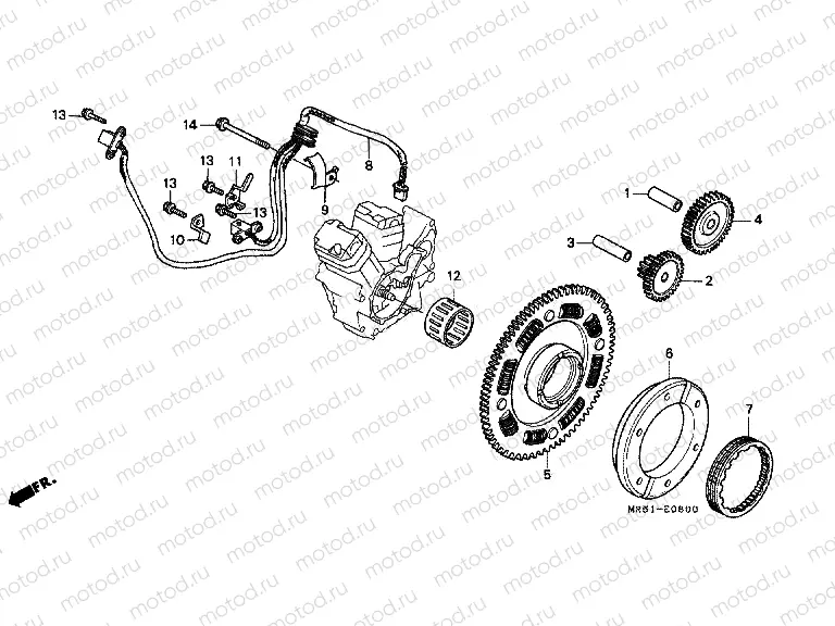E-8 PULSE GENERATOR/ STARTING CLUTCH
