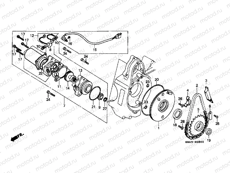 E-8 STARTER ENGINE (C90MF / MG / MN)