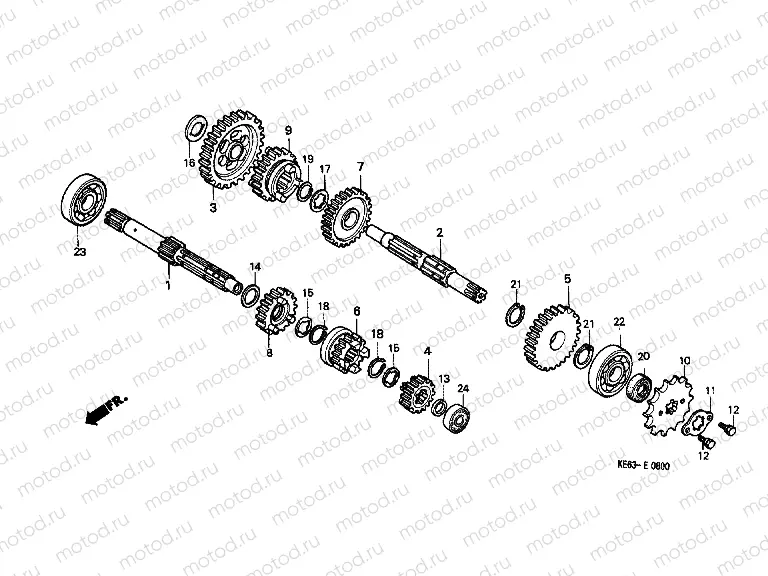 E-8 TRANSMISSION (EXCEPT E / U)