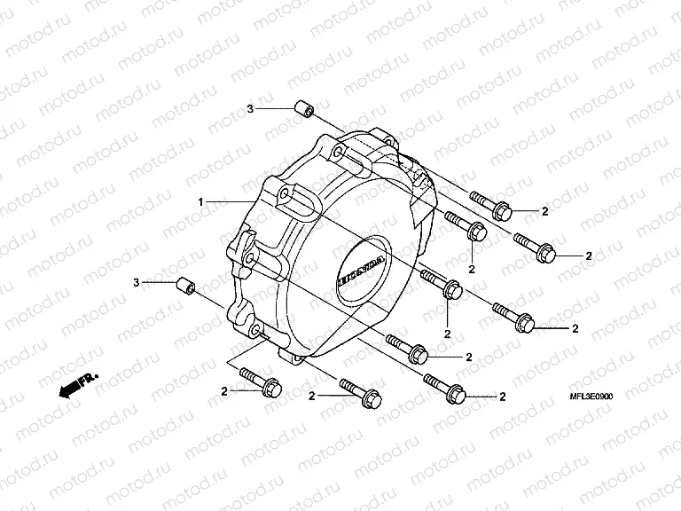 E-9 A.C. ALTERNATOR COVER (CBR1000RR)