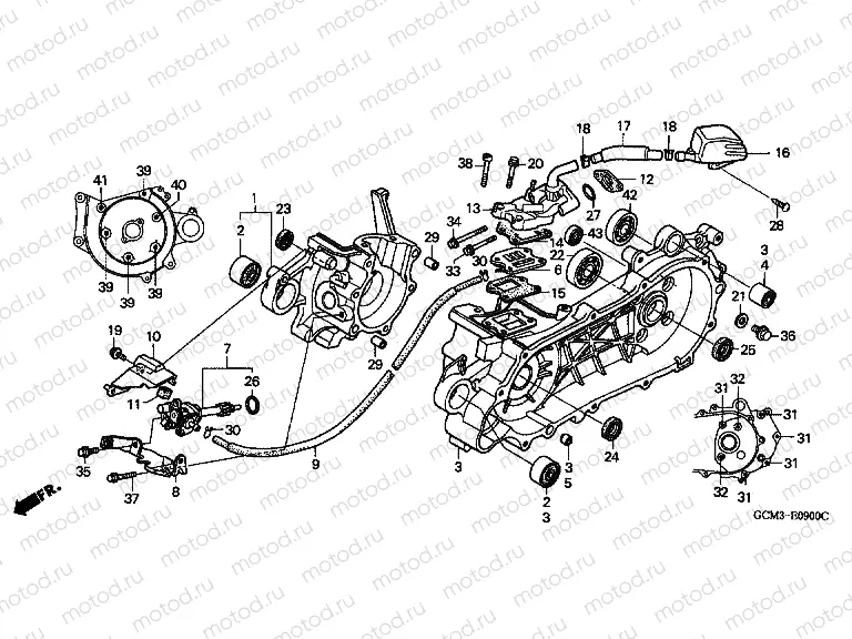 E-9 CRANKSHAFT / OIL PUMP
