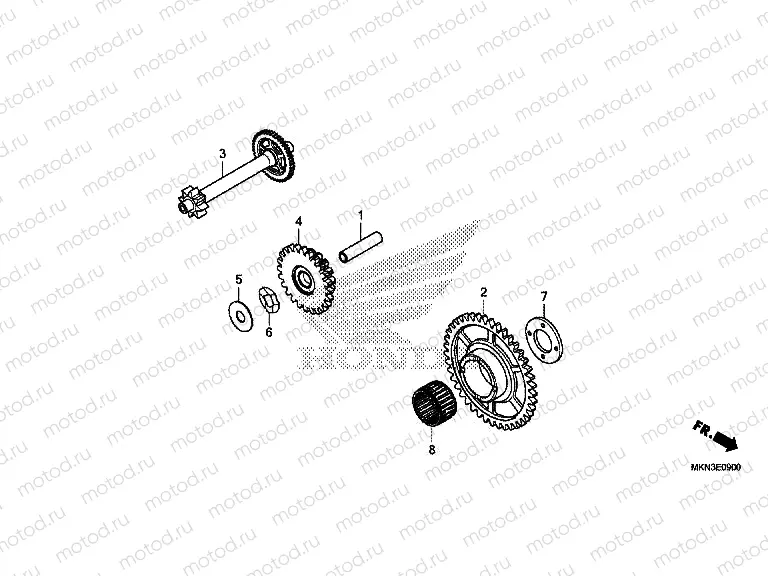 E-9 STARTING DRIVEN GEAR