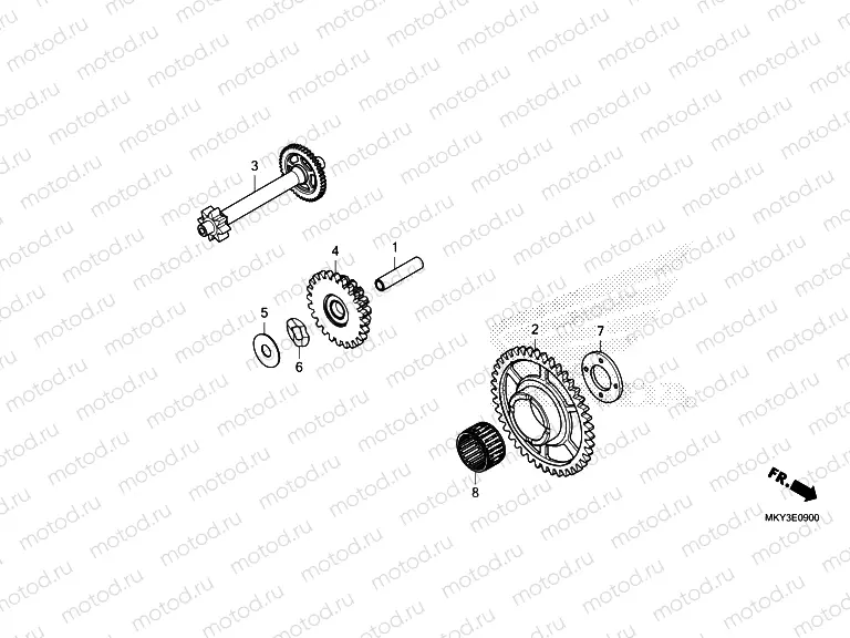 E-9 STARTING DRIVEN GEAR