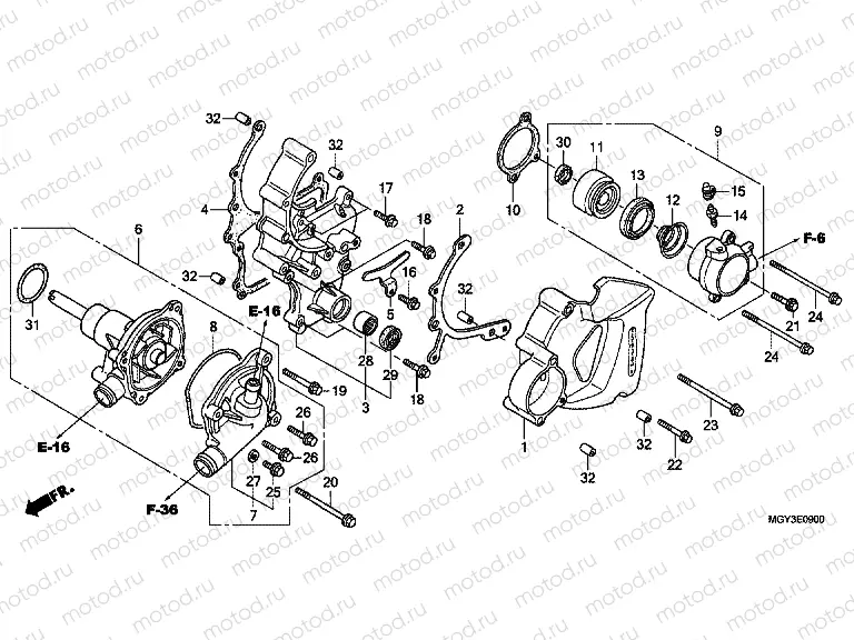 E-9 WATER PUMP