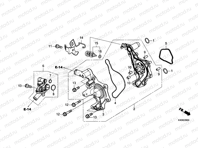 E-9 WATER PUMP