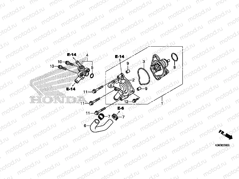 E-9 WATER PUMP