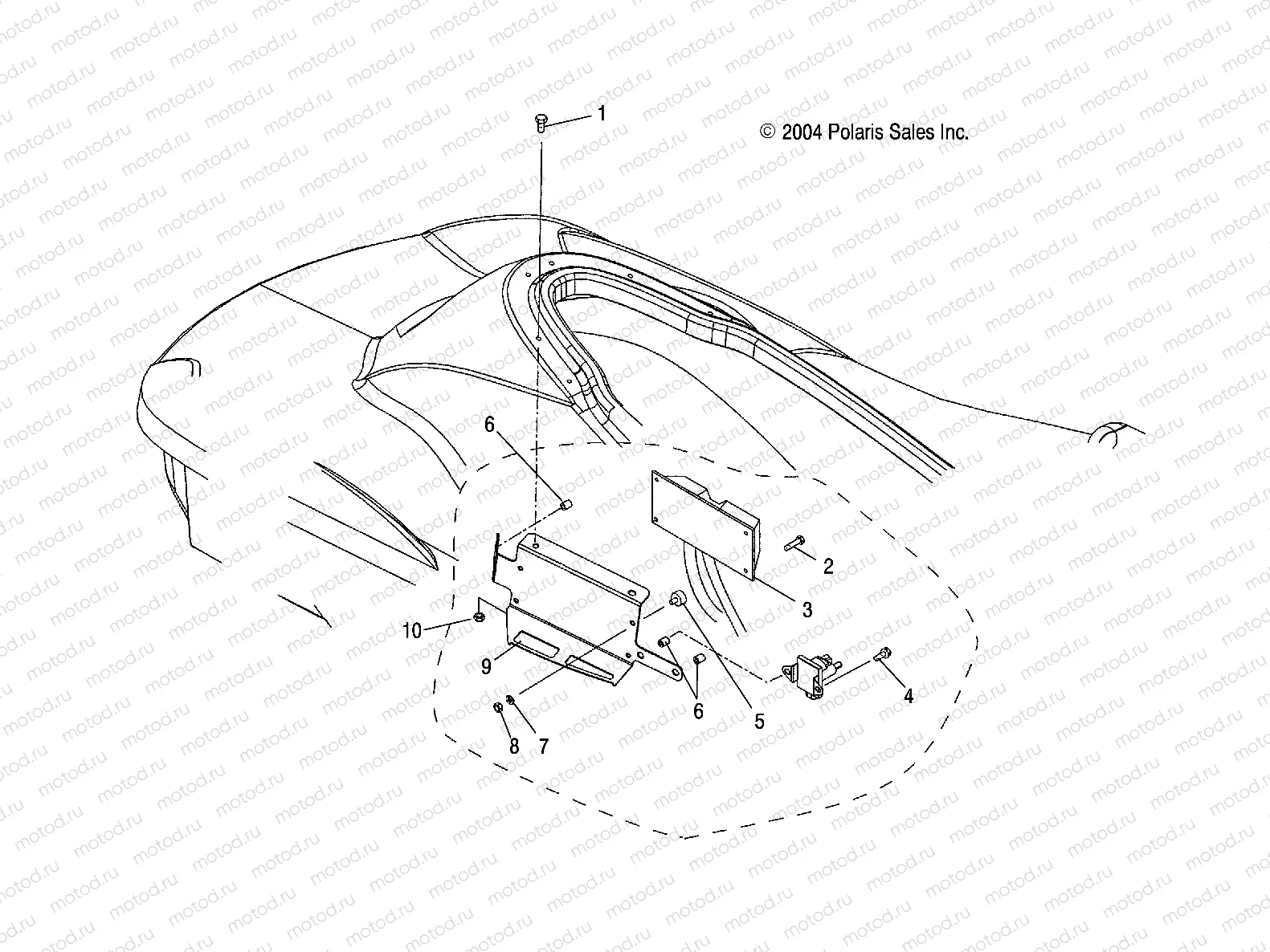ECU MOUNTING - W045304CA/IA/CB/IB/CC/IC (4990559055D14) | ECU MOUNTING - W045304CA/IA/CB/IB/CC/IC (4990559055D14)